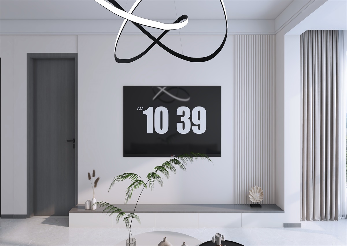 攬秀苑110㎡ | 小戶型裝修模板來了！現(xiàn)代簡約風(fēng)+黑白灰百看不膩
