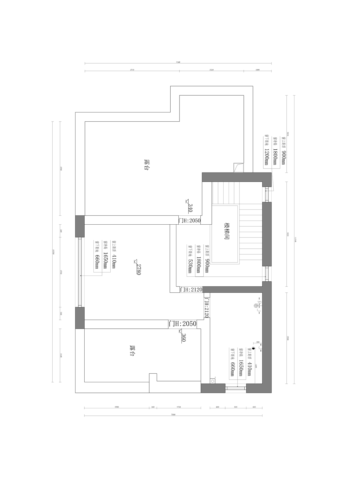 天山國(guó)賓一號(hào)院 158㎡總結(jié)構(gòu)圖 二樓