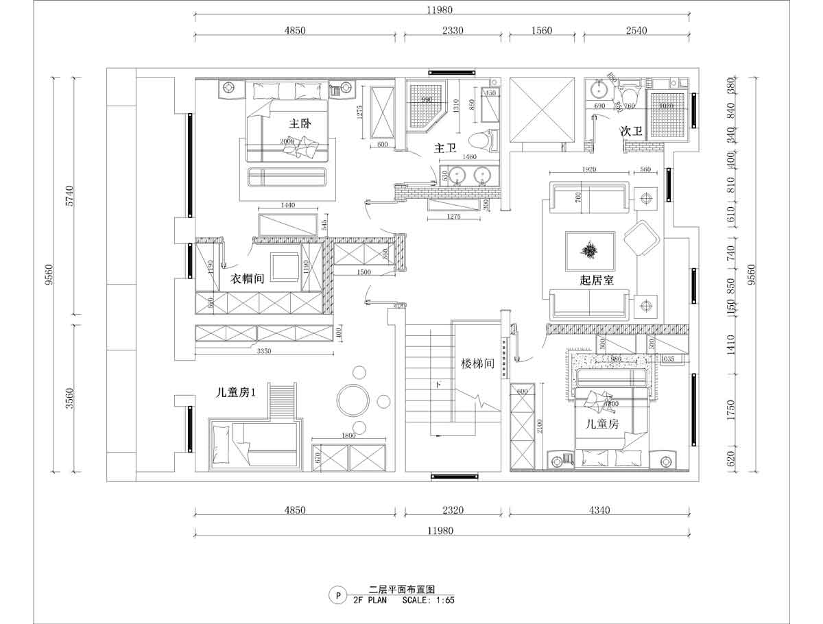 二層平面布局圖 二層平面布局圖
